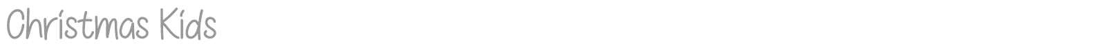 Christmas Kids font preview